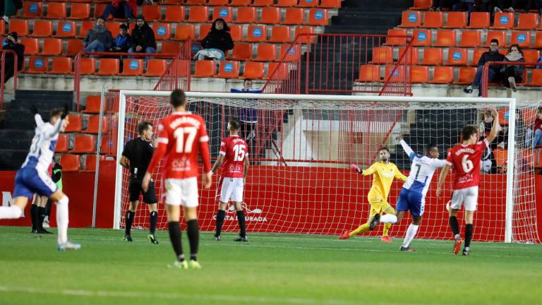 En los últimos tres partidos el Nàstic ha encajado seis goles (Unión, Sabadell y Osasuna Promesas). Foto: Pere Ferré