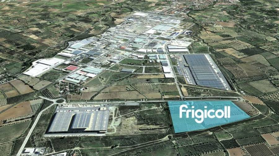 Imatge aèria del terreny del seuctor Palau de Reig sobre el qual Frigicoll ha exercit una opció de compra. Foto: Cedida