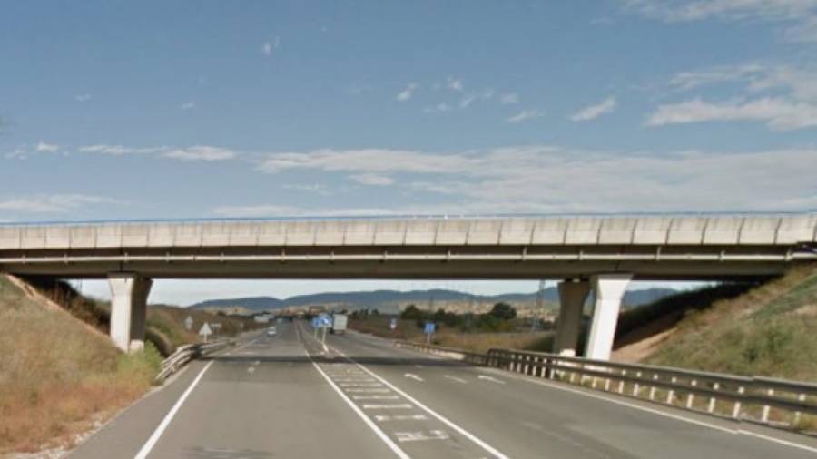 Carretera N-240 a l'alçada de Montblanc Foto: Google Street View