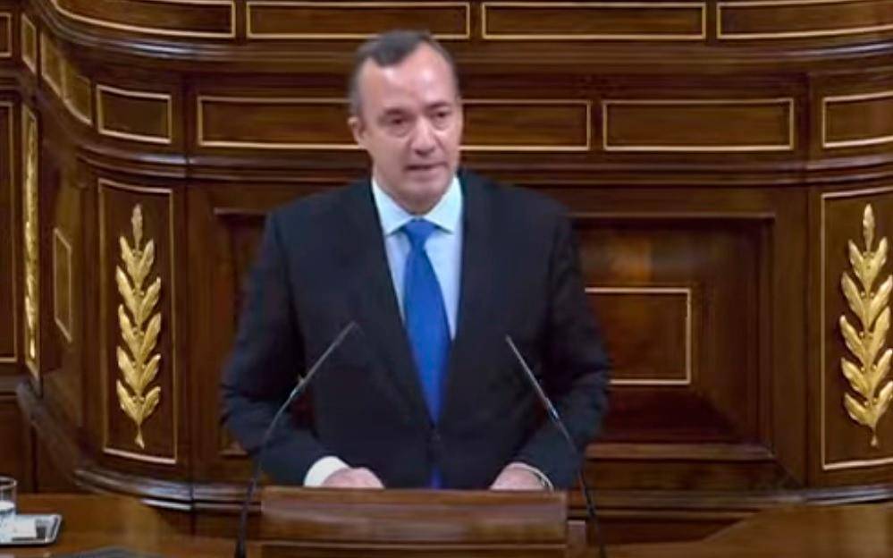 Intervención de Francisco Martínez en el Congreso de los Diputados el año 2027. Foto: Youtube